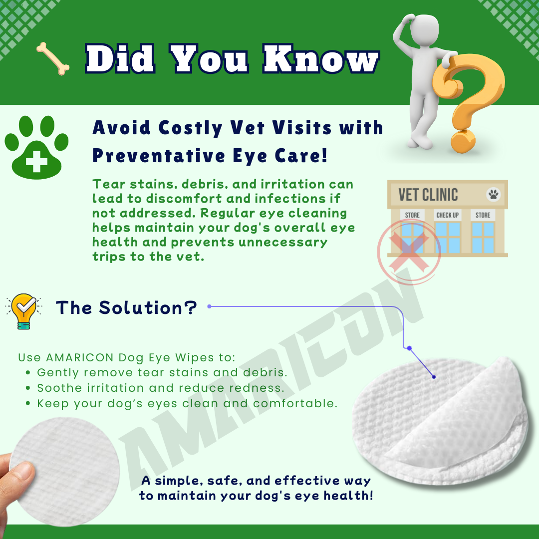 Dog Eye Wipes – Gentle and Natural Eye Care – 100 Wipes