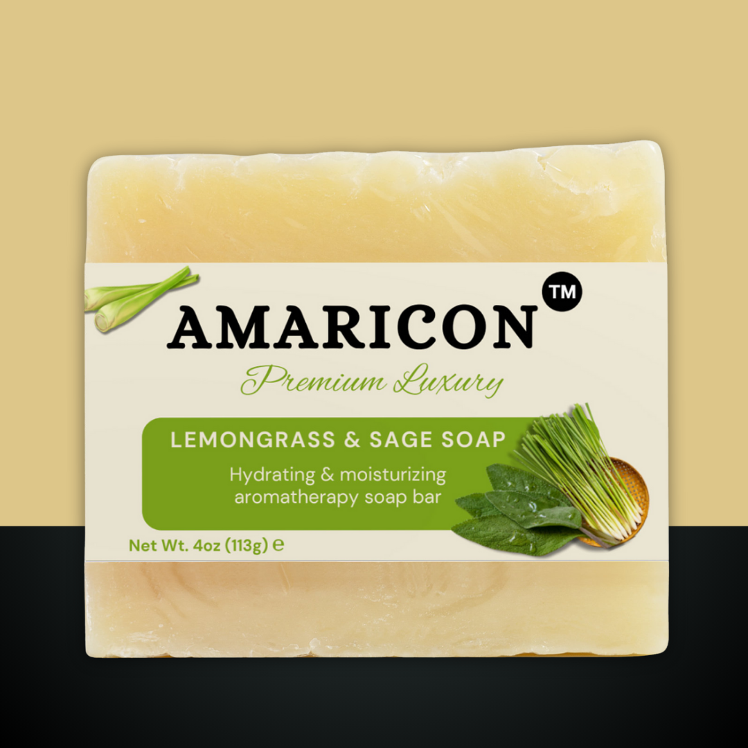 Lemongrass & Sage Soap – Gentle Cleansing for Sensitive Skin – 4 oz