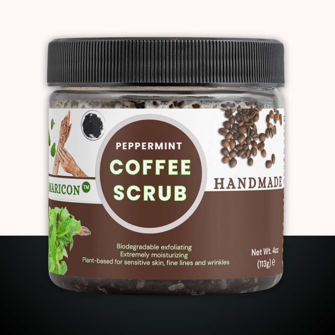 Peppermint Coffee Scrub – Rejuvenate & Exfoliate for Radiant Skin – 4 oz