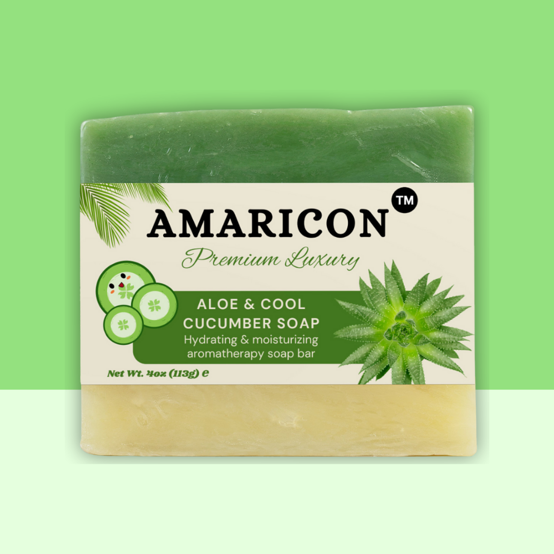 Aloe & Cool Cucumber Soap – Gentle Hydration & Refreshing Cleanse – 4 oz Bar