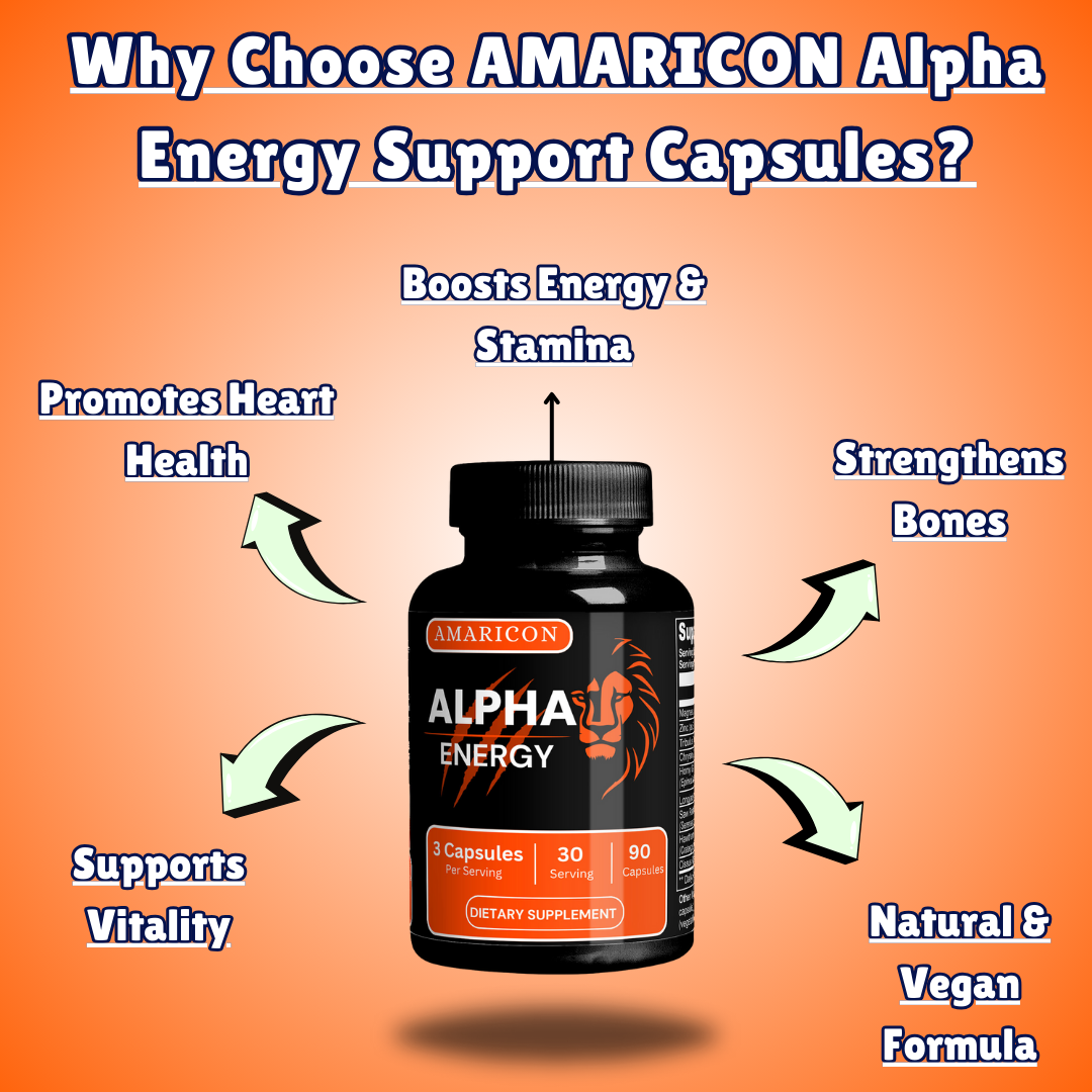 Alpha Energy Support – Men's Vitality and Wellness – 90 Capsules