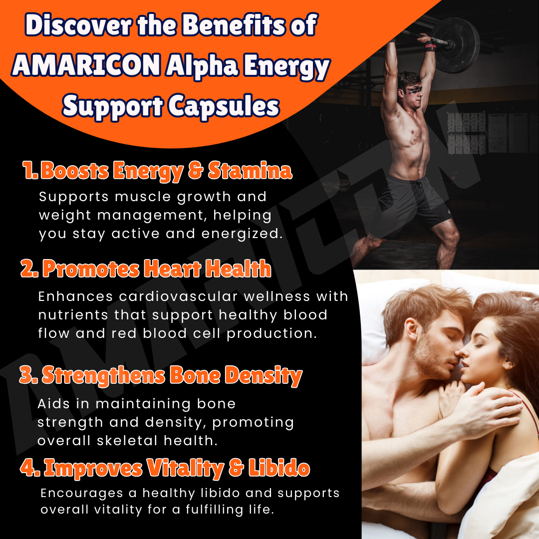Alpha Energy Support – Men's Vitality and Wellness – 90 Capsules