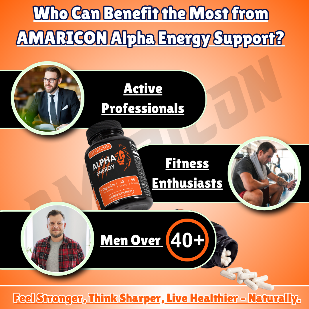Alpha Energy Support – Men's Vitality and Wellness – 90 Capsules