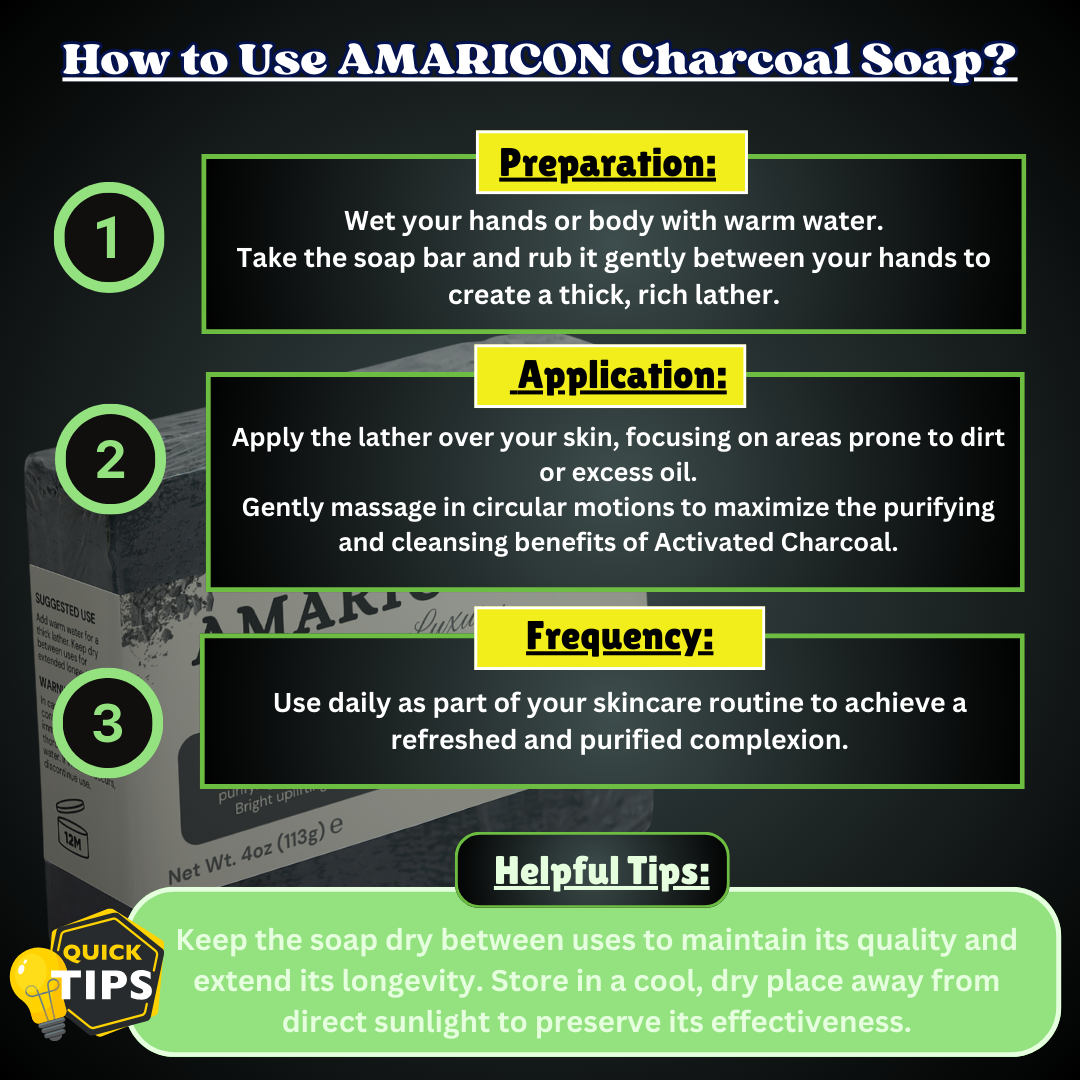Charcoal Soap – Deep Cleansing Non-Staining Formula with Activated Charcoal