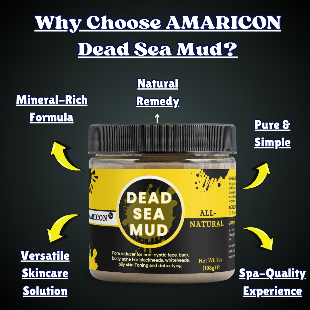 Dead Sea Mud – Ancient Skincare Secret for Healthier Skin – Mineral-Rich, Natural Remedy – 7 oz