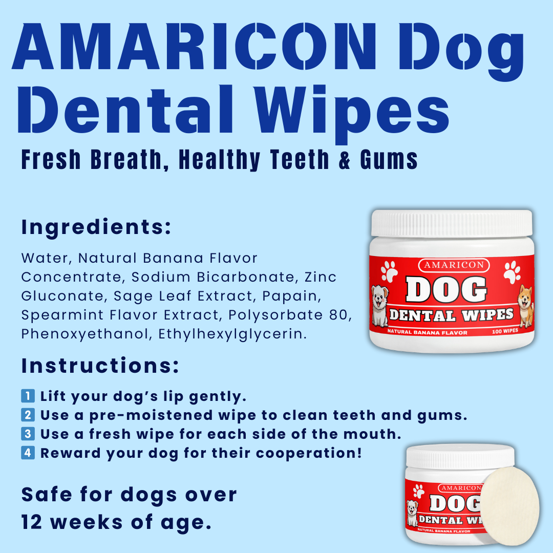 Dog Dental Wipes – Easy and Effective Oral Care – 100 Wipes