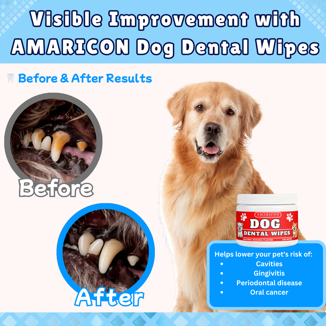 Dog Dental Wipes – Easy and Effective Oral Care – 100 Wipes