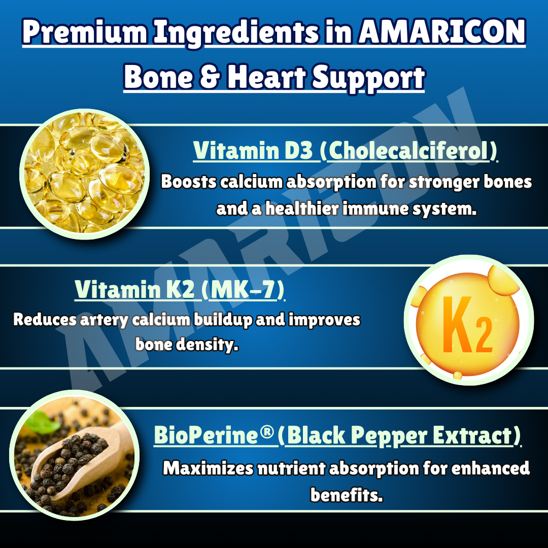 Bone & Heart Support – 60 Capsules