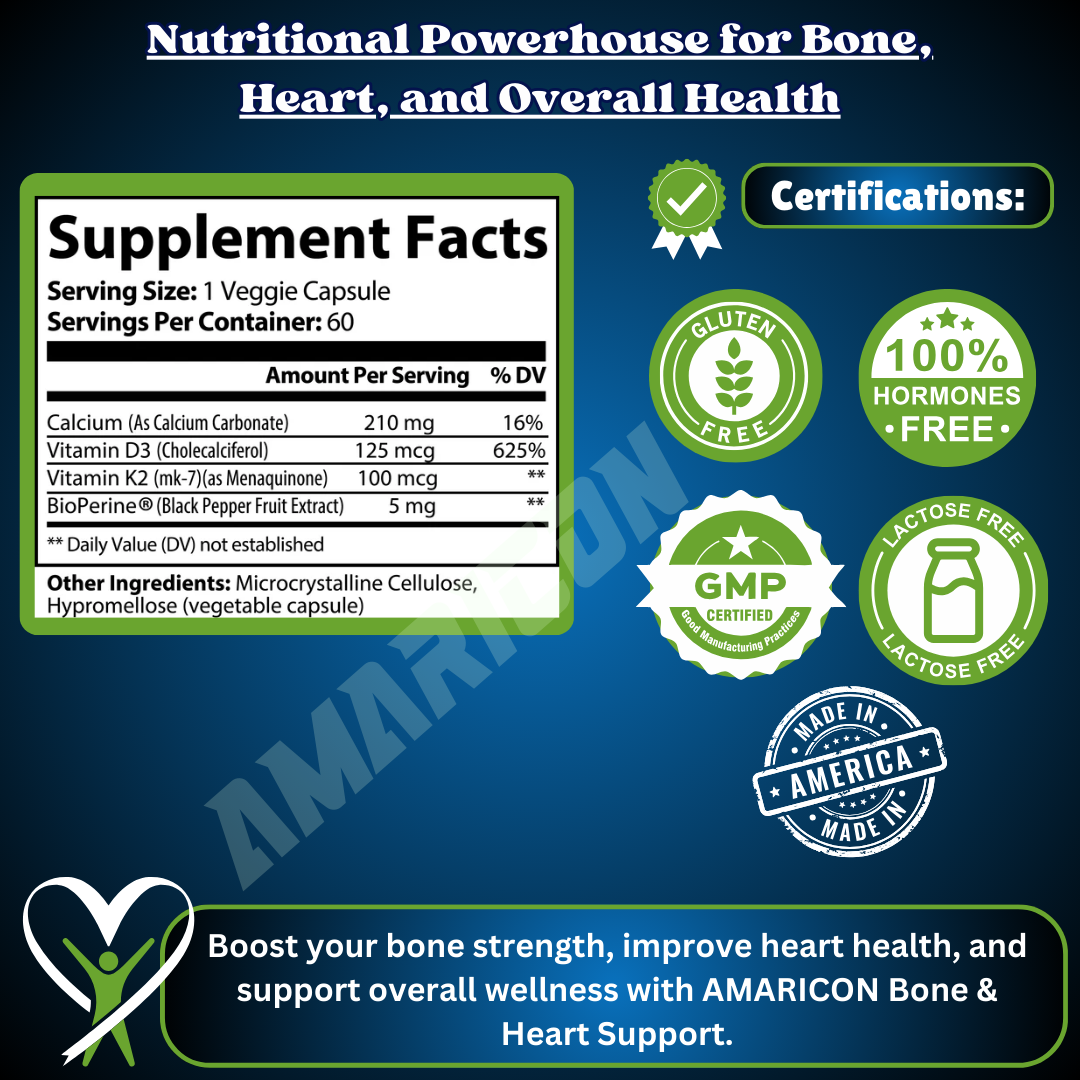 Bone & Heart Support – 60 Capsules