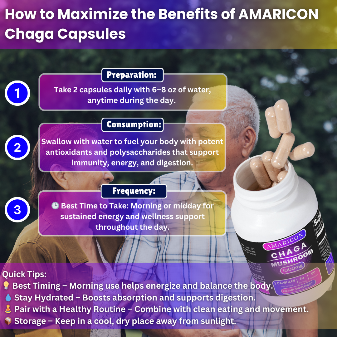 Chaga Mushroom Capsules – Boost Your Body with Nature’s Most Powerful Mushroom