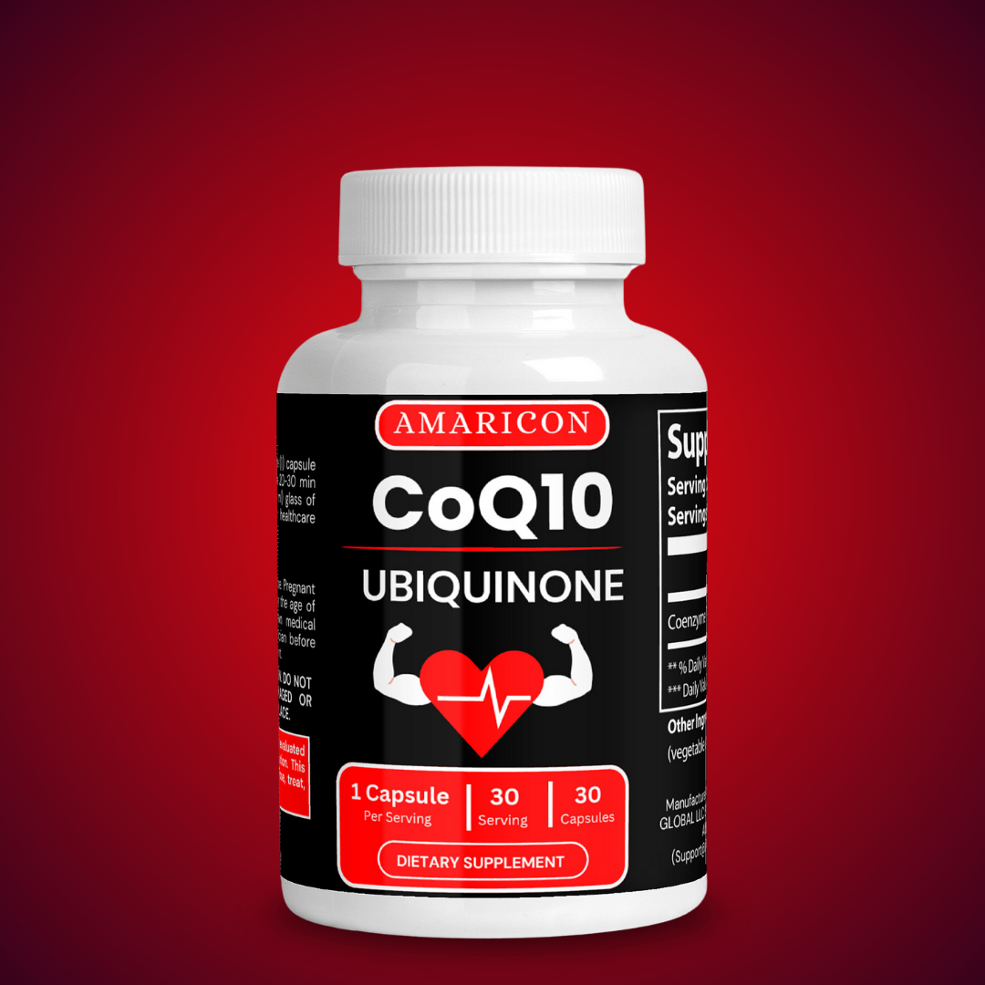 CoQ10 Ubiquinone | 30 Capsules | Supports Cardiovascular Health, Energy Production, and Overall Wellness