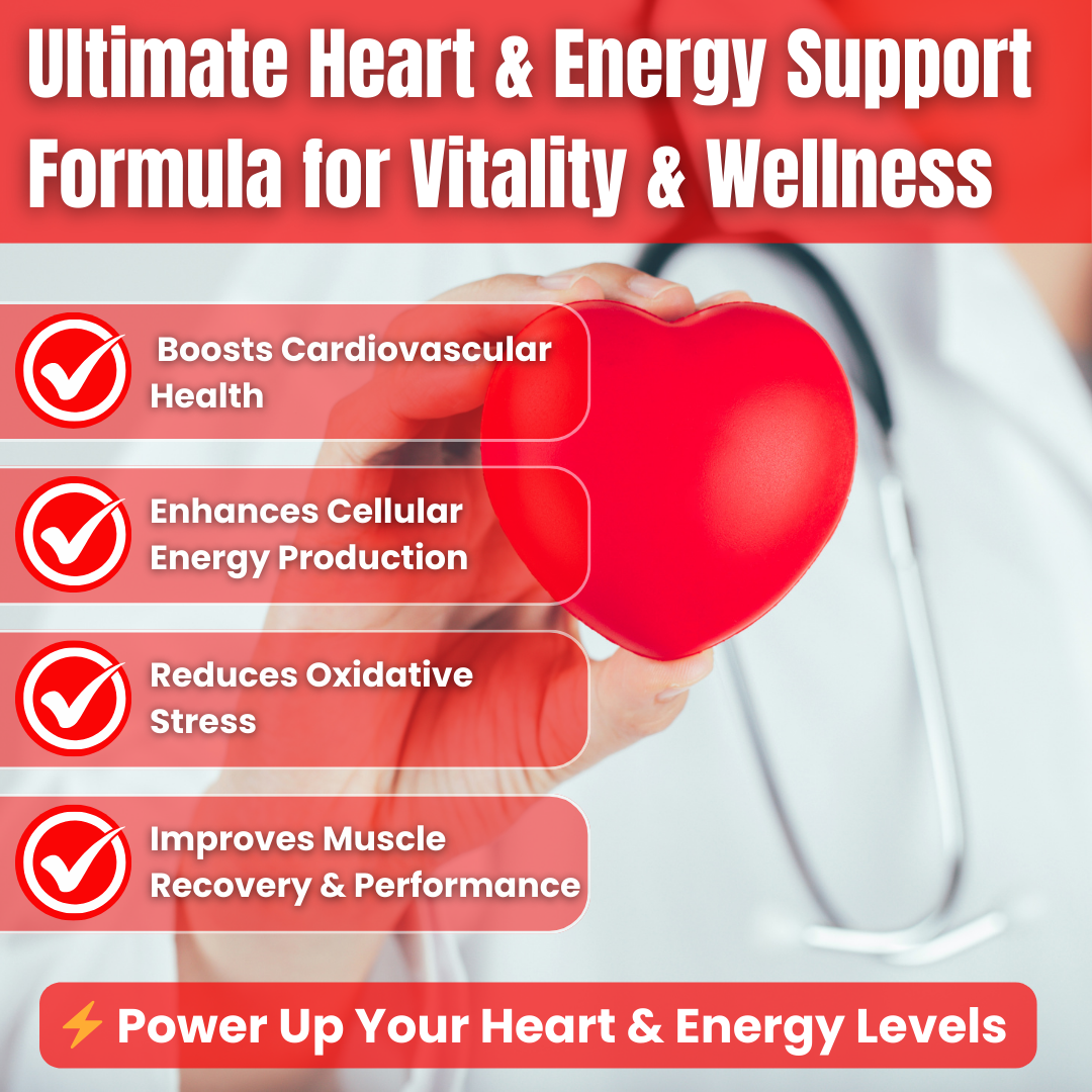 CoQ10 Ubiquinone | 30 Capsules | Supports Cardiovascular Health, Energy Production, and Overall Wellness