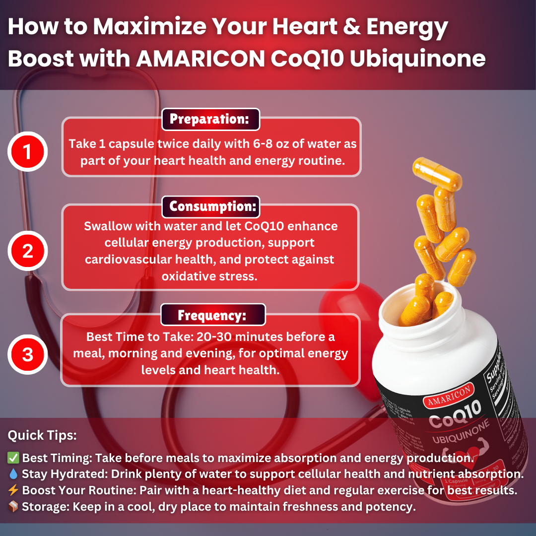 CoQ10 Ubiquinone | 30 Capsules | Supports Cardiovascular Health, Energy Production, and Overall Wellness