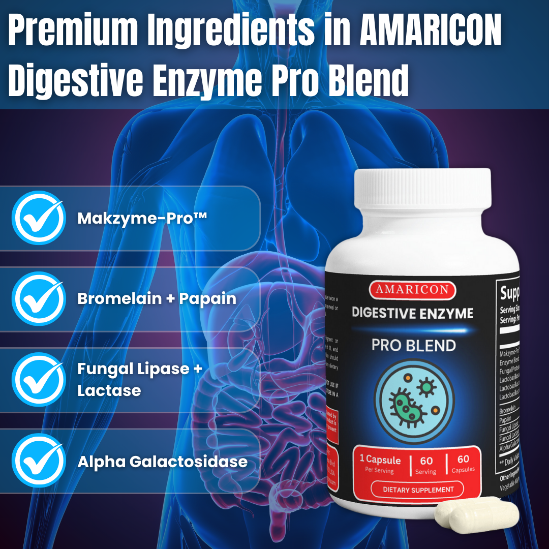 Enhance Your Digestive Health with AMARICON Digestive Enzyme Pro Blend