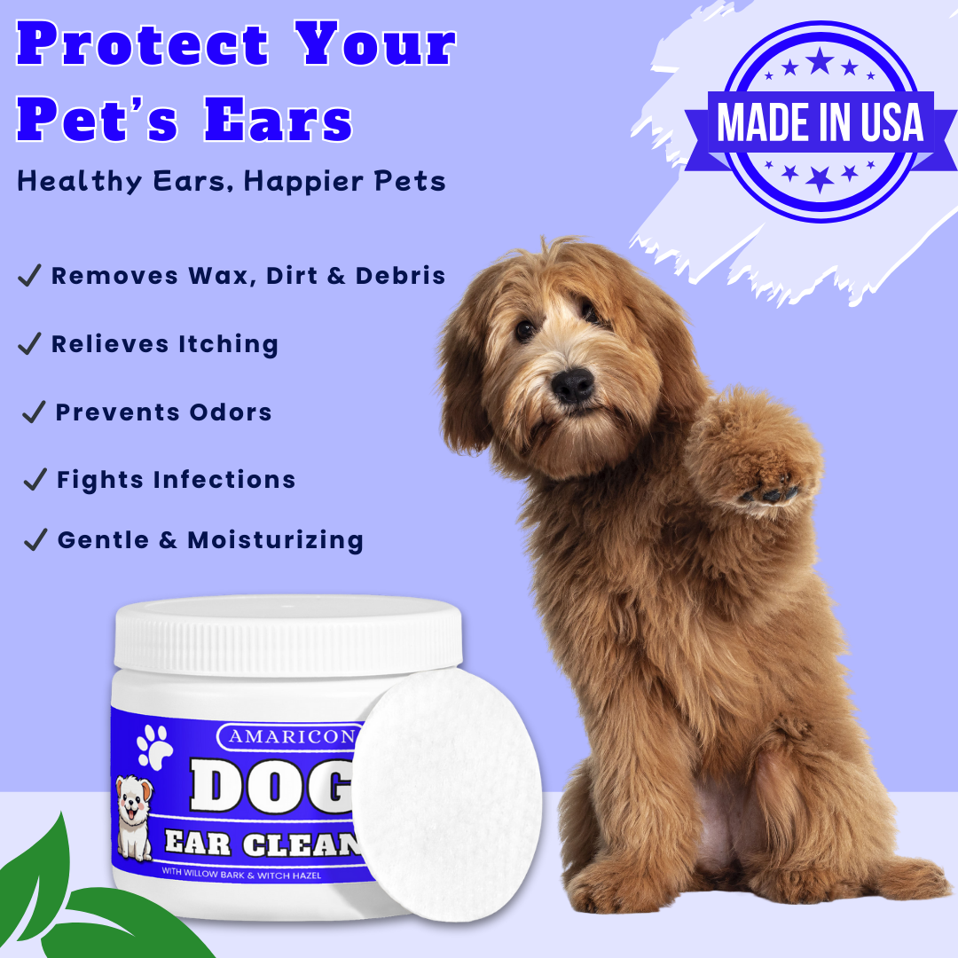 Dog Ear Cleaner Wipes – Gentle and Effective Ear Care – 100 Wipes