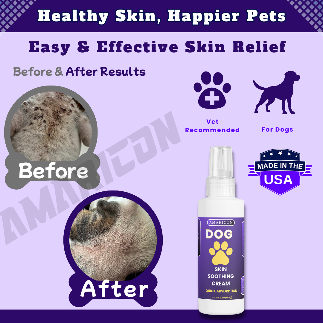 Dog Skin Soothing Cream – Advanced Moisture and Protection – 3.3 oz