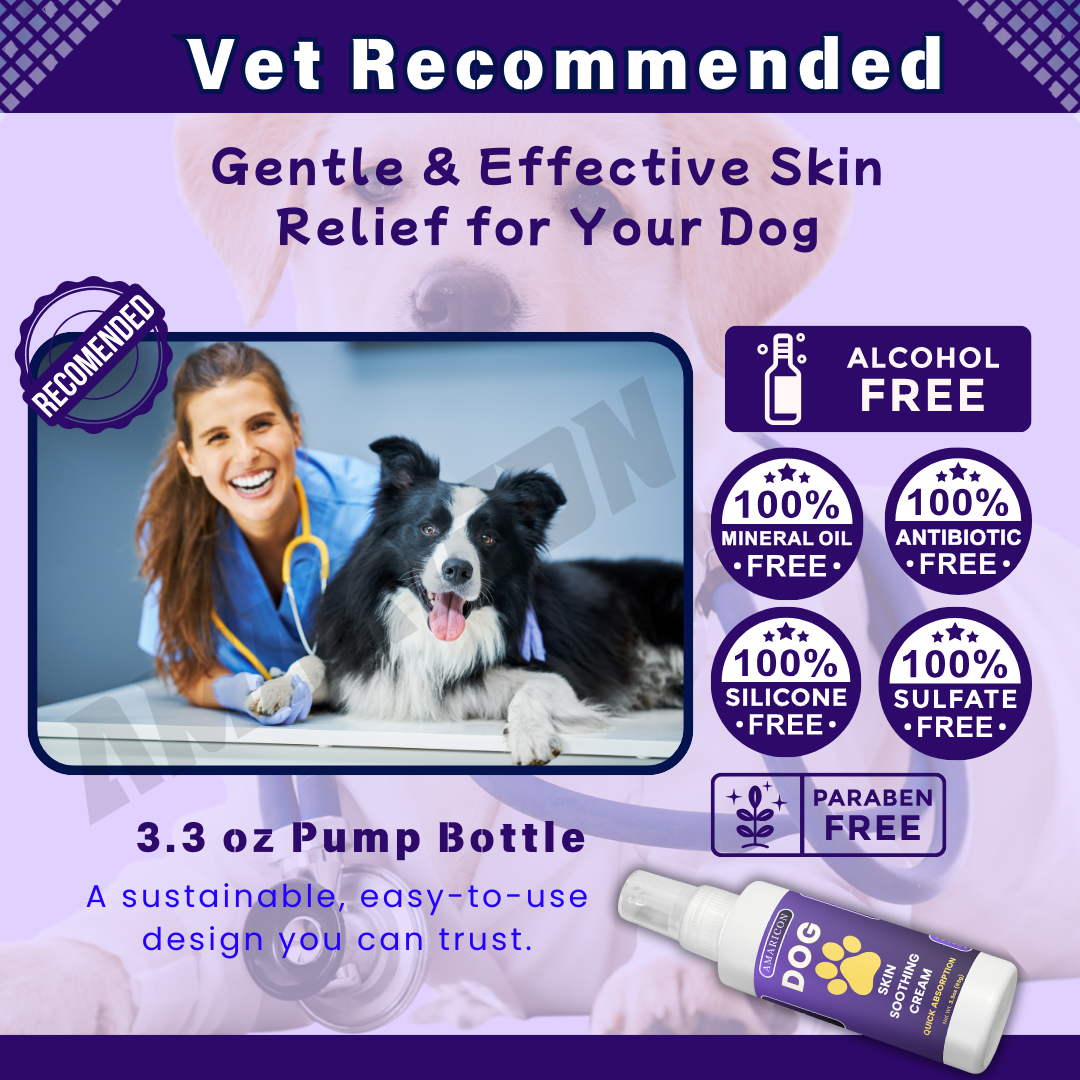 Dog Skin Soothing Cream – Advanced Moisture and Protection – 3.3 oz