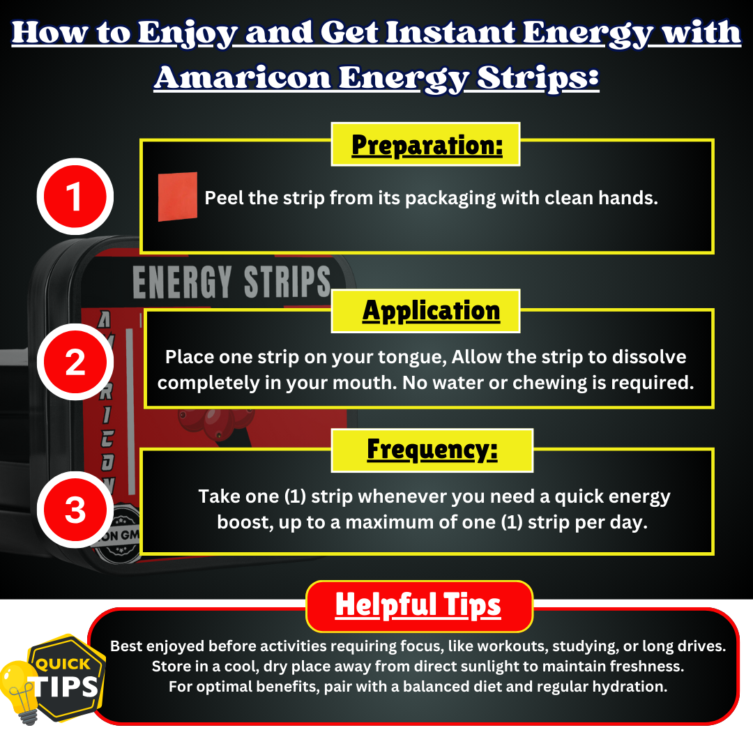 Energy Strips - Enhanced Focus, Endurance, and Mental Clarity with Natural Ingredients