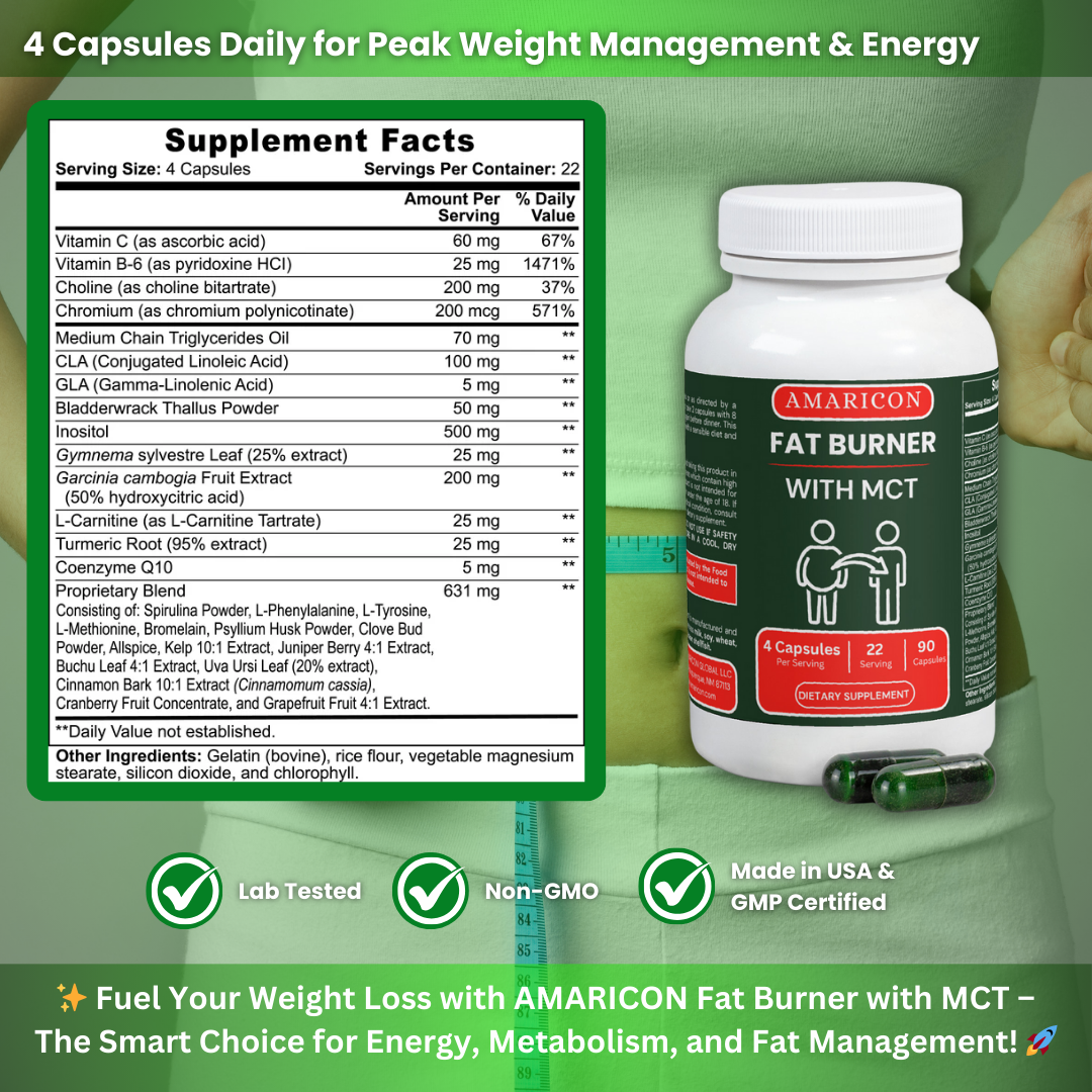Fat Burner with MCT – Support for Weight Loss and Wellness