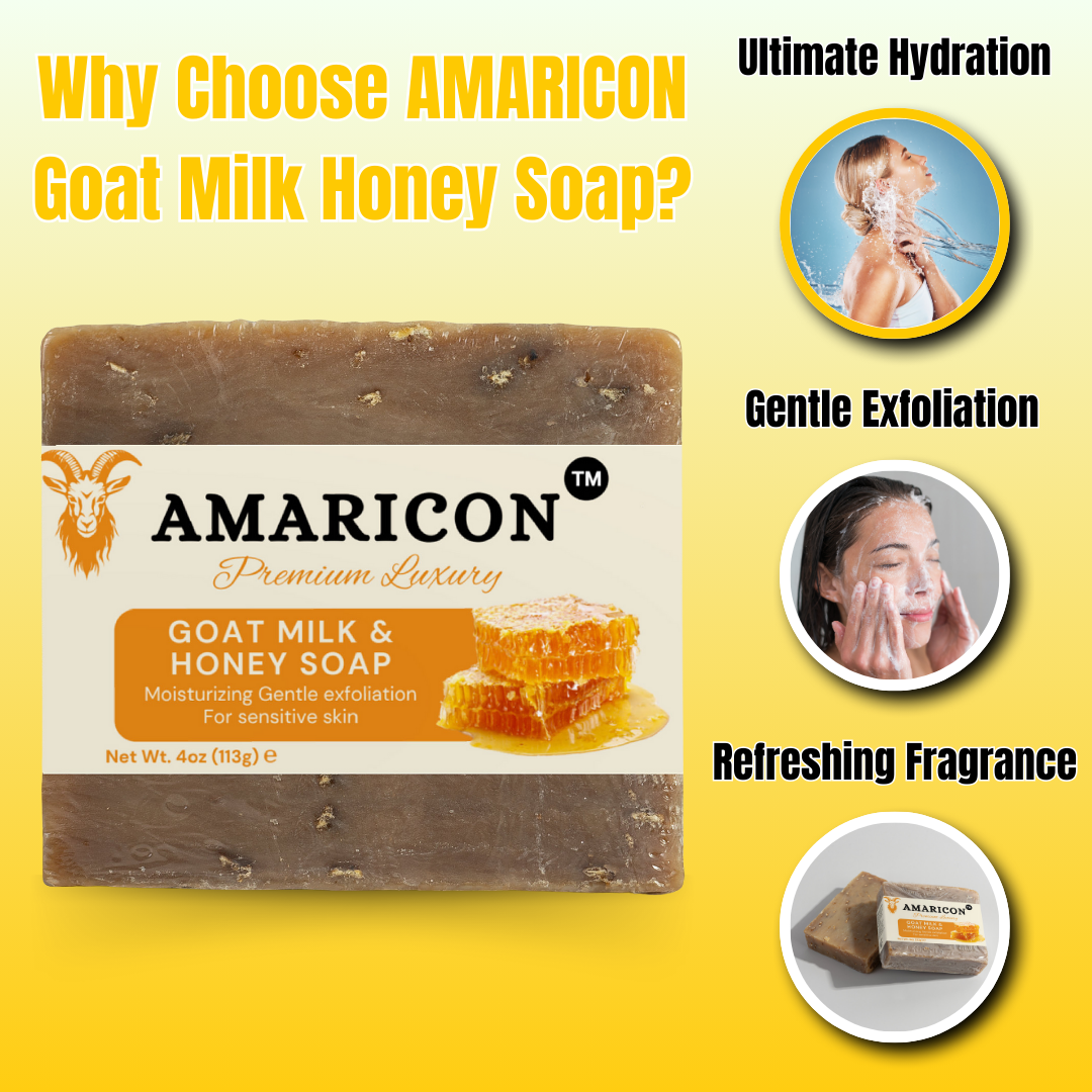 Goat Milk Honey Soap – Nourishing and Gentle Exfoliation – 4 oz