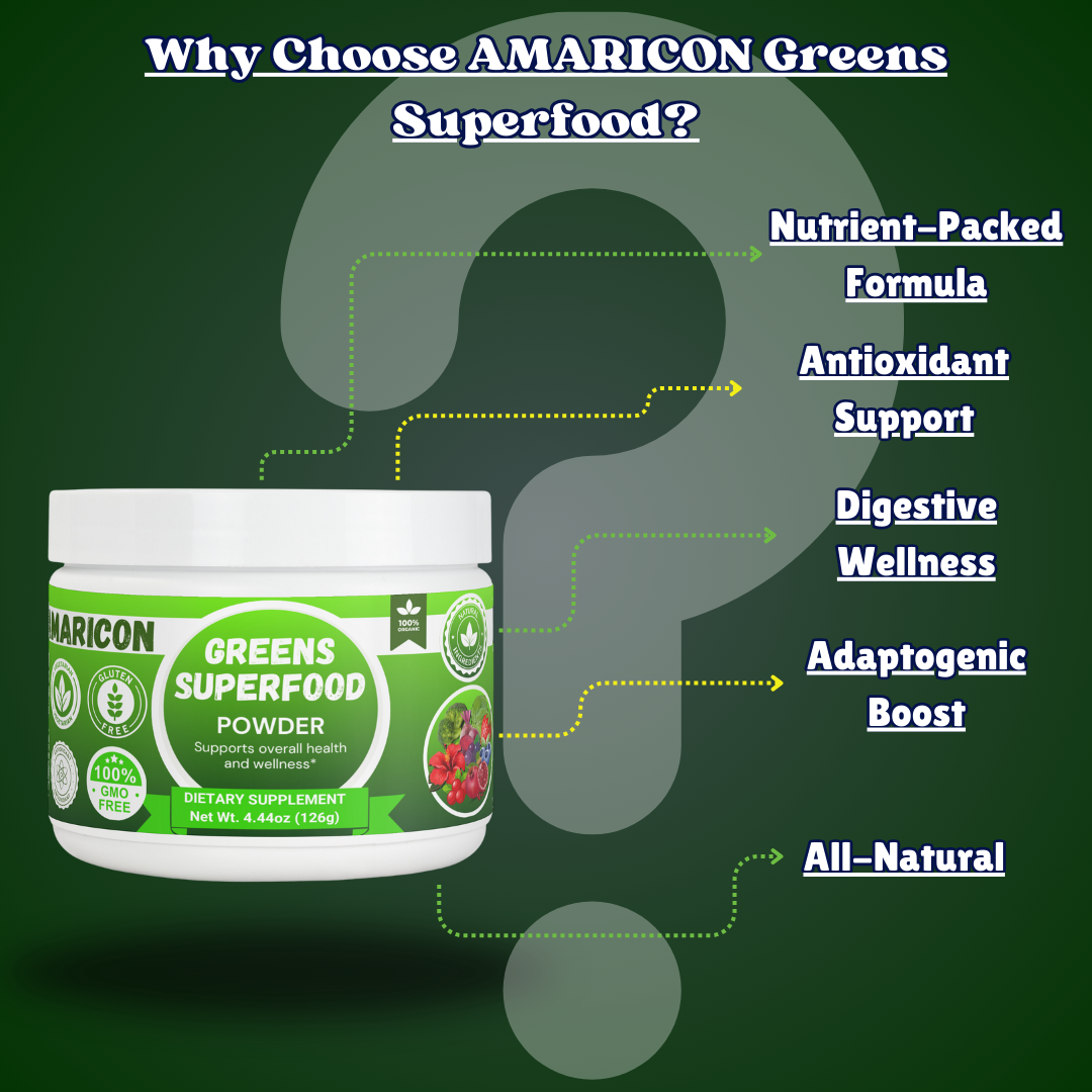 Greens Superfood - Nutrient-Rich Plant-Based Powerhouse for Optimal Health