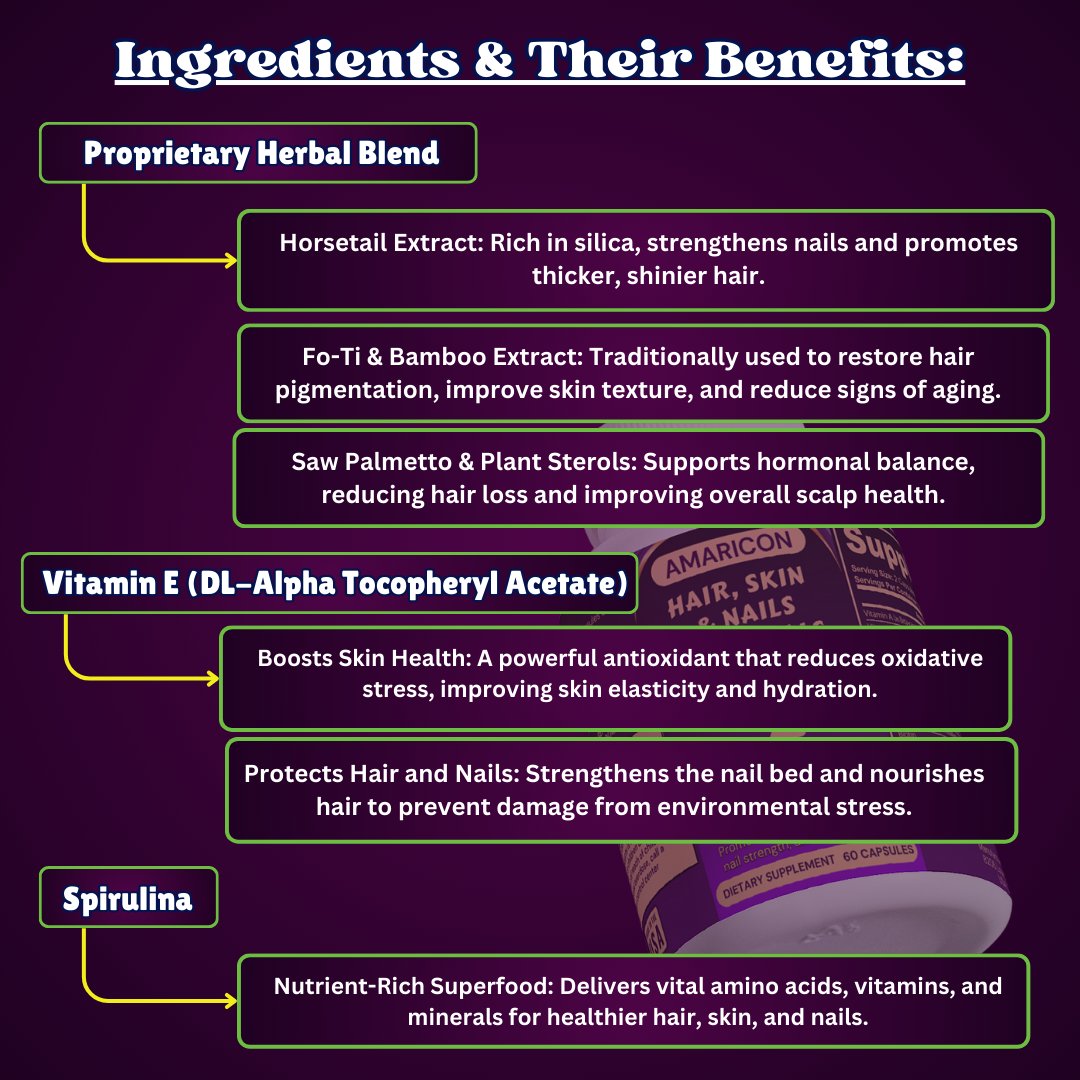 Hair, Skin, and Nails Essentials - Enhance Your Natural Glow with Vitamins B6, B7, and B9
