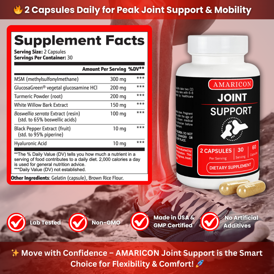 Joint Support – Advanced Formula for Joint Flexibility and Comfort
