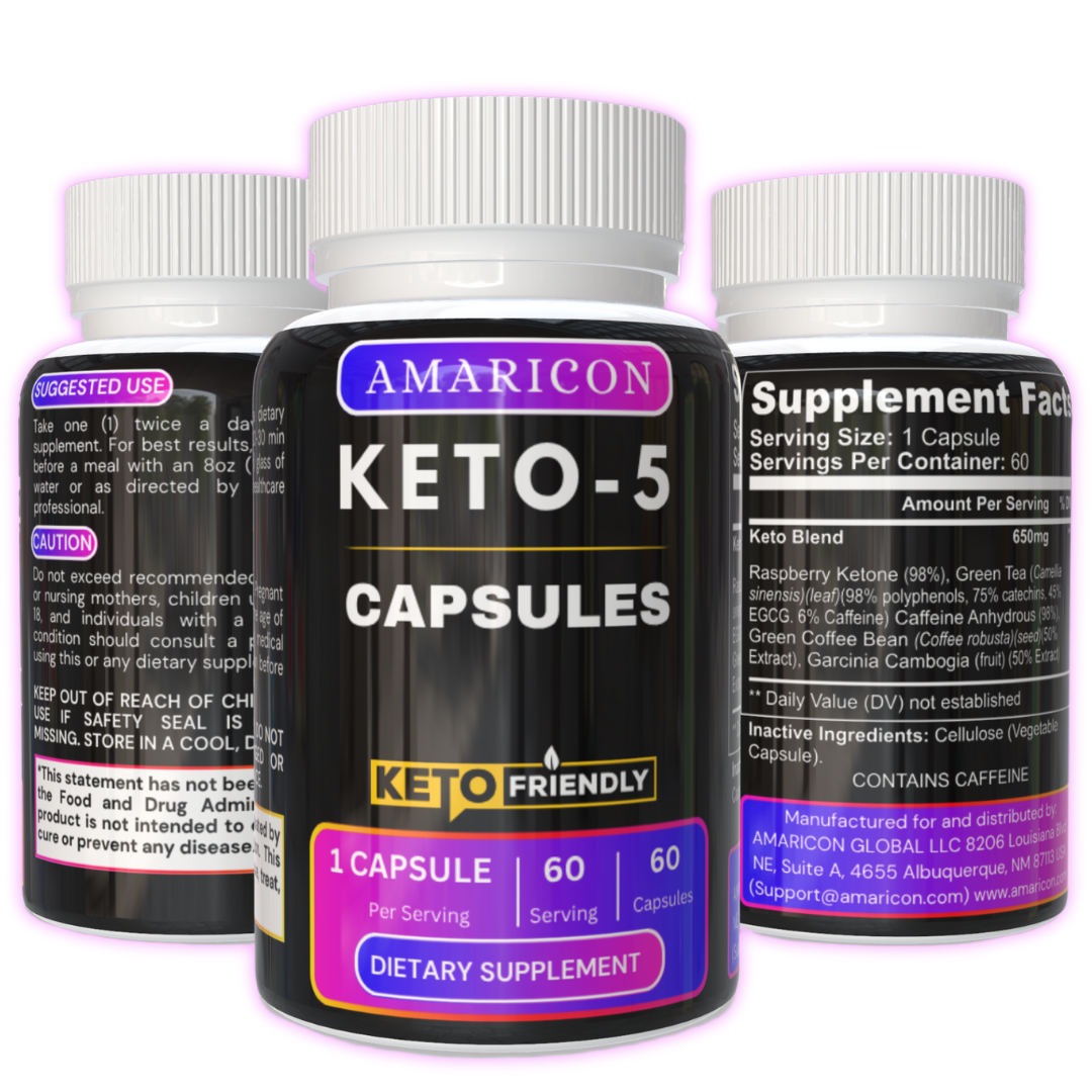 Keto-5 – Advanced Keto Support for Healthy Weight Control and Metabolism Boost