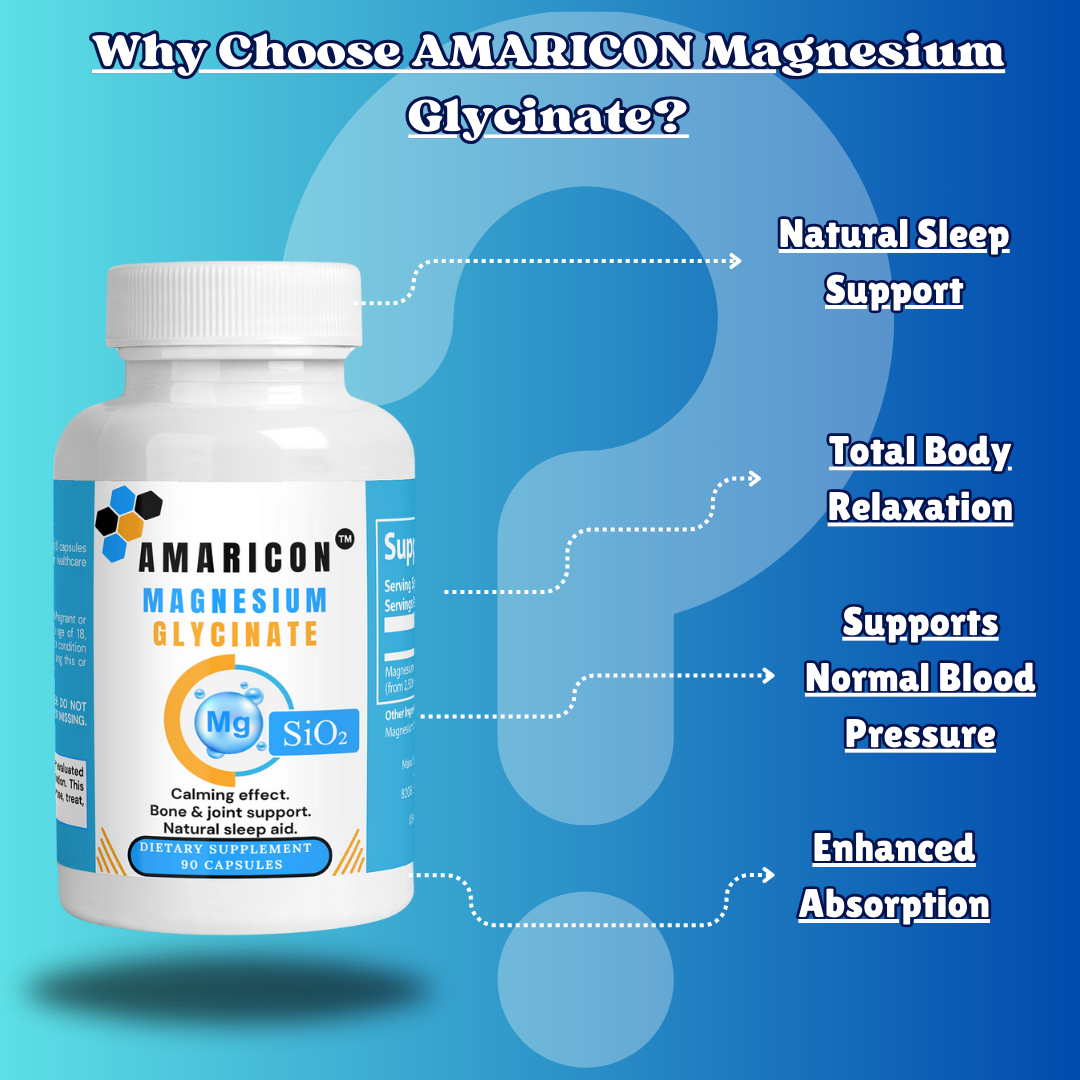 Magnesium Glycinate Capsules | Premium Sleep, Relaxation, and Muscle Support