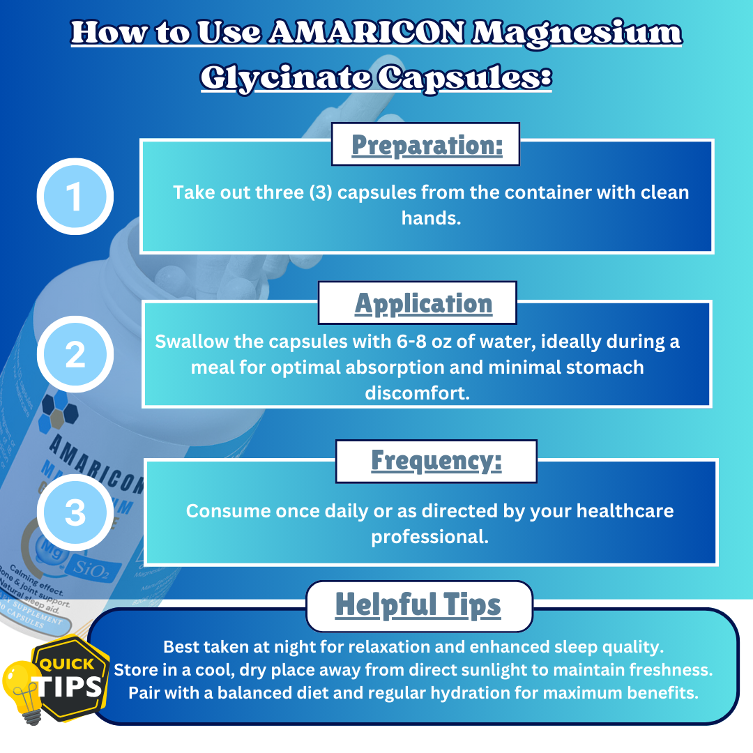 Magnesium Glycinate Capsules | Premium Sleep, Relaxation, and Muscle Support