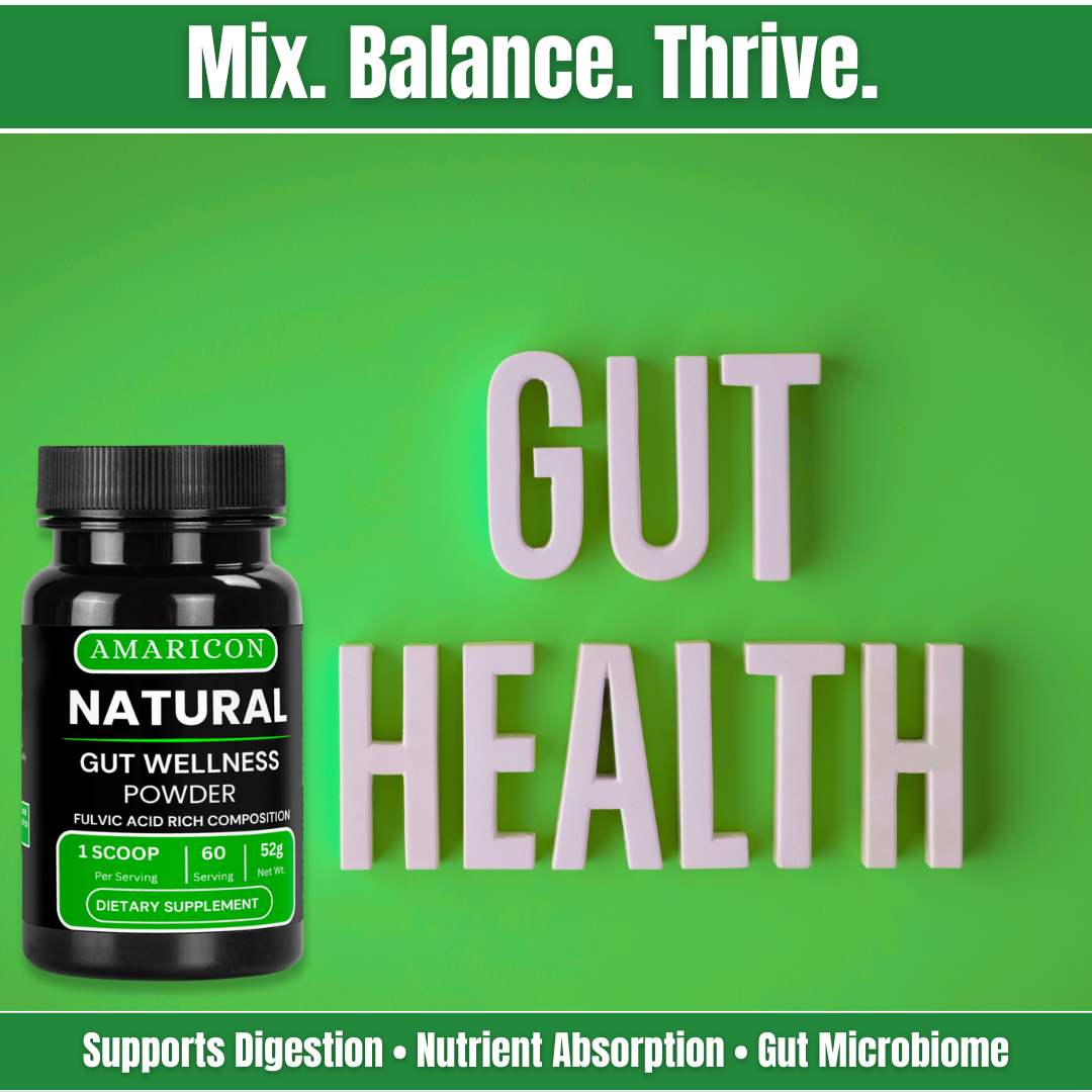 Natural Gut Wellness Powder – Fulvic Acid Formula for Digestive Health