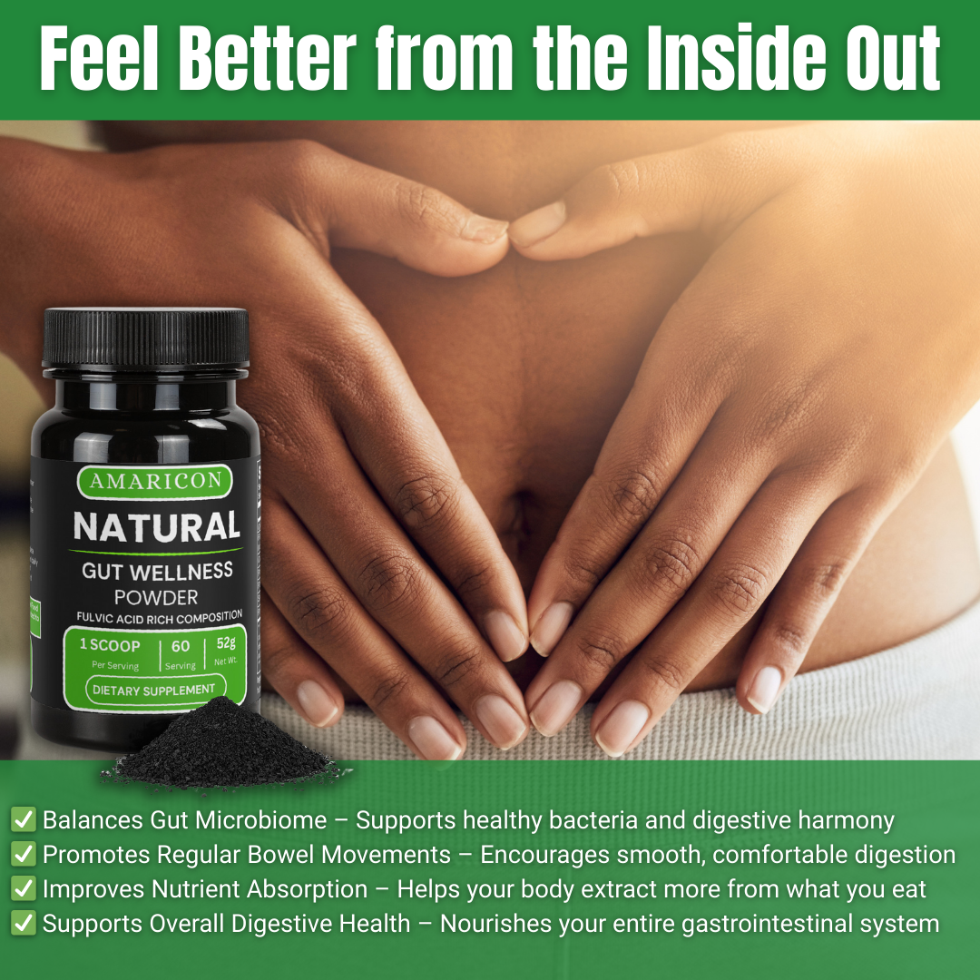 Natural Gut Wellness Powder – Fulvic Acid Formula for Digestive Health