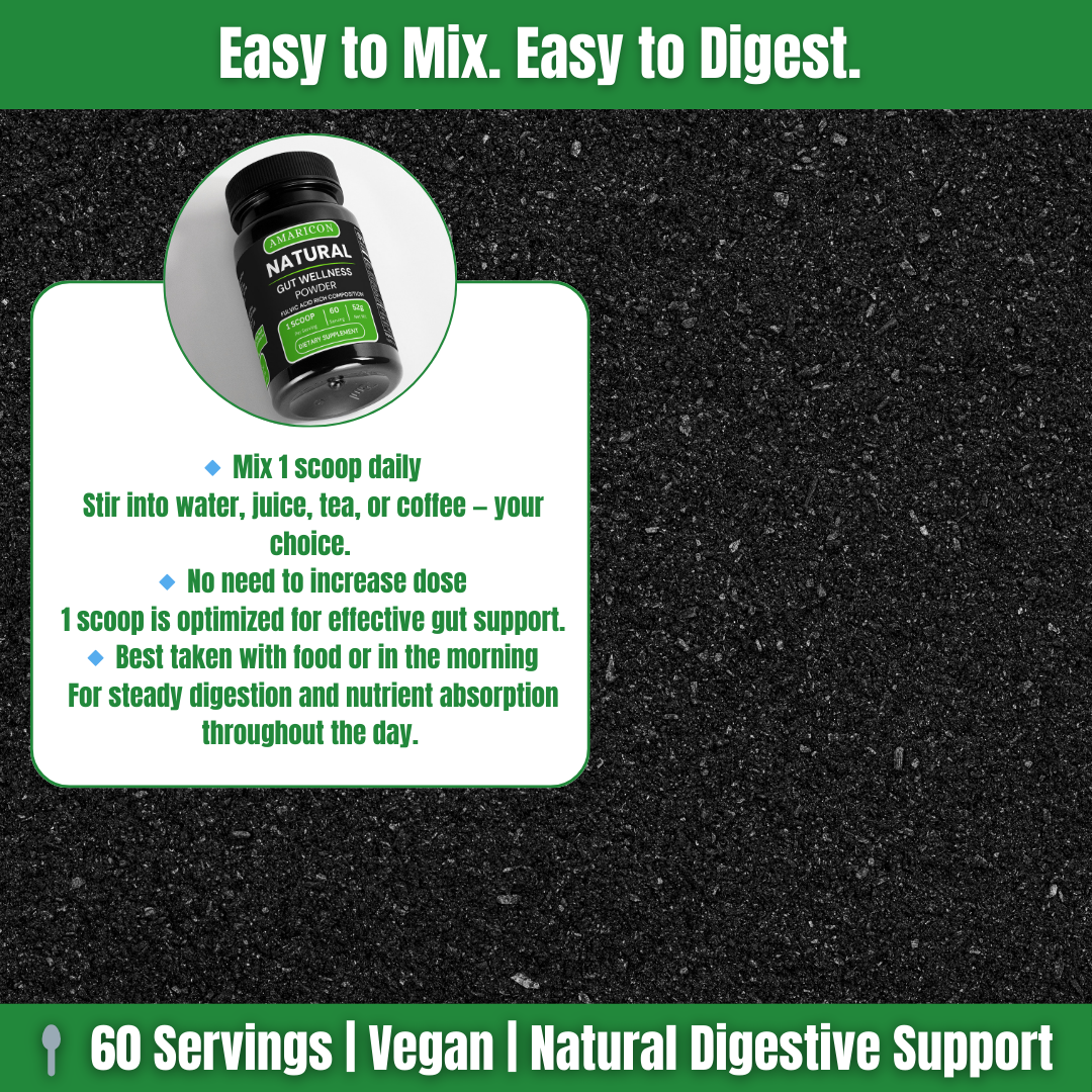 Natural Gut Wellness Powder – Fulvic Acid Formula for Digestive Health