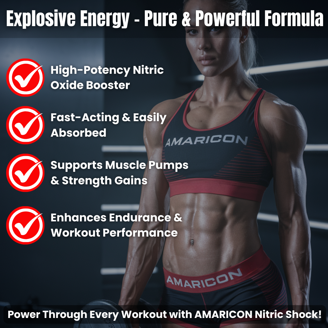 Nitric Shock Pre-Workout Powder (Fruit Punch) – Ultimate Energy & Performance Boost – 0.66 lb