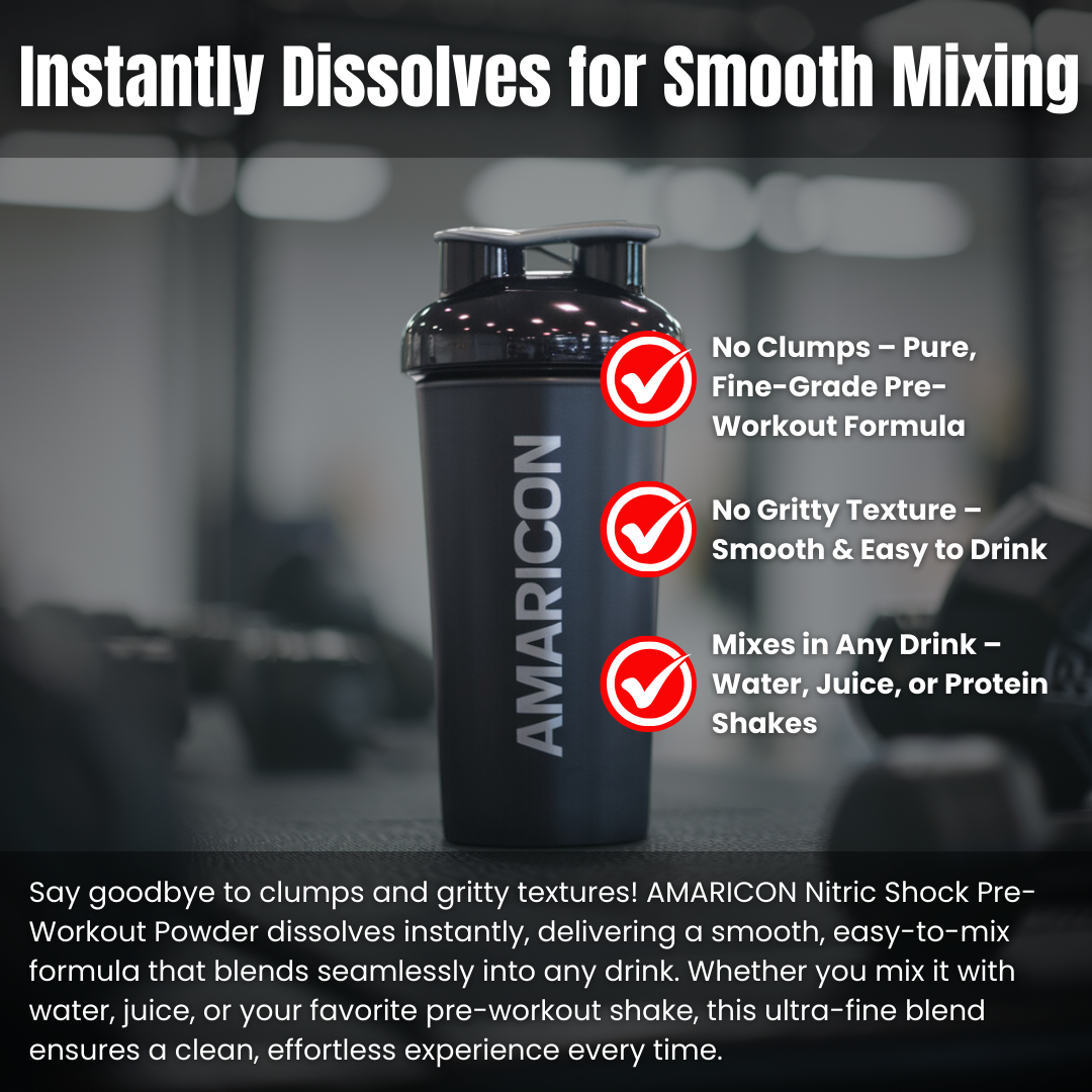 Nitric Shock Pre-Workout Powder (Fruit Punch) – Ultimate Energy & Performance Boost – 0.66 lb