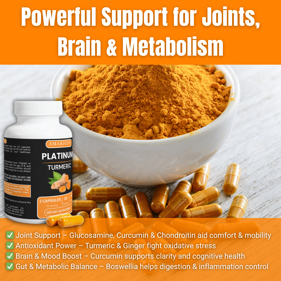 Platinum Turmeric – Advanced Joint Support and Holistic Wellness Formula