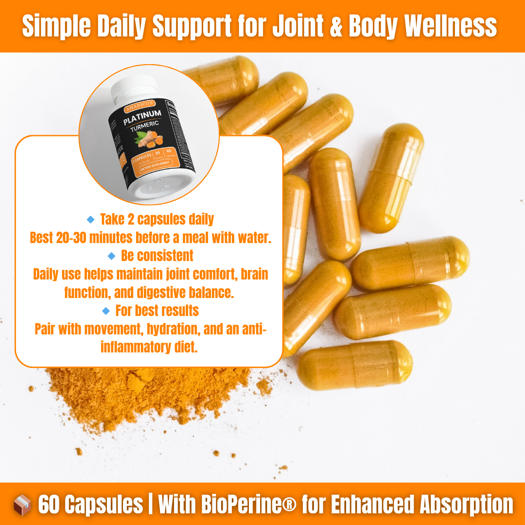 Platinum Turmeric – Advanced Joint Support and Holistic Wellness Formula