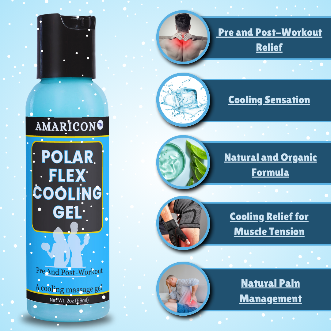 Polar Flex Cooling Gel – Pre and Post-Workout Skincare – 2 oz