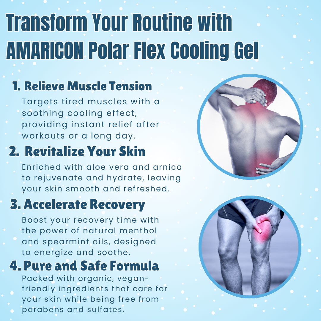 Polar Flex Cooling Gel – Pre and Post-Workout Skincare – 2 oz
