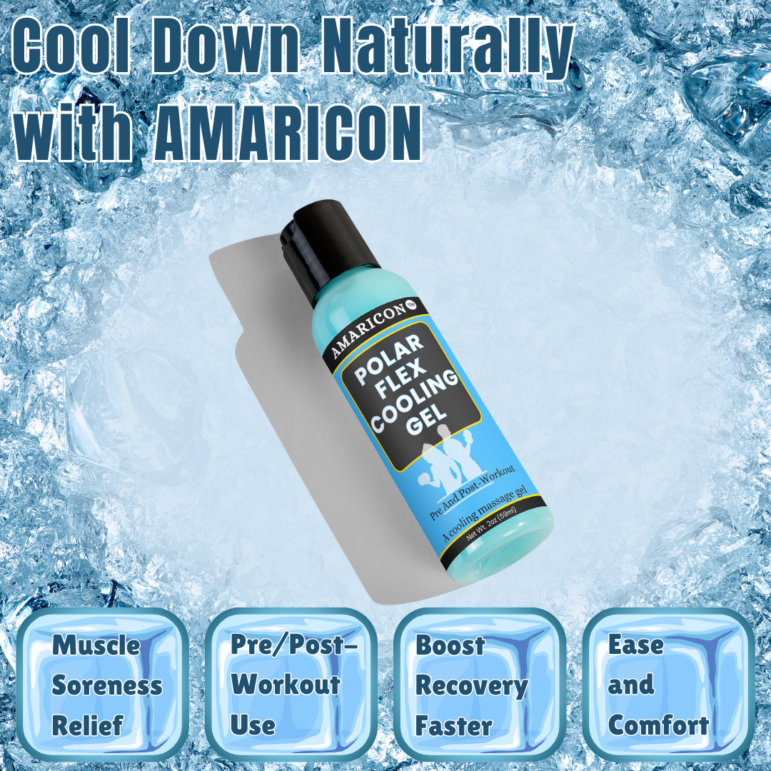 Polar Flex Cooling Gel – Pre and Post-Workout Skincare – 2 oz