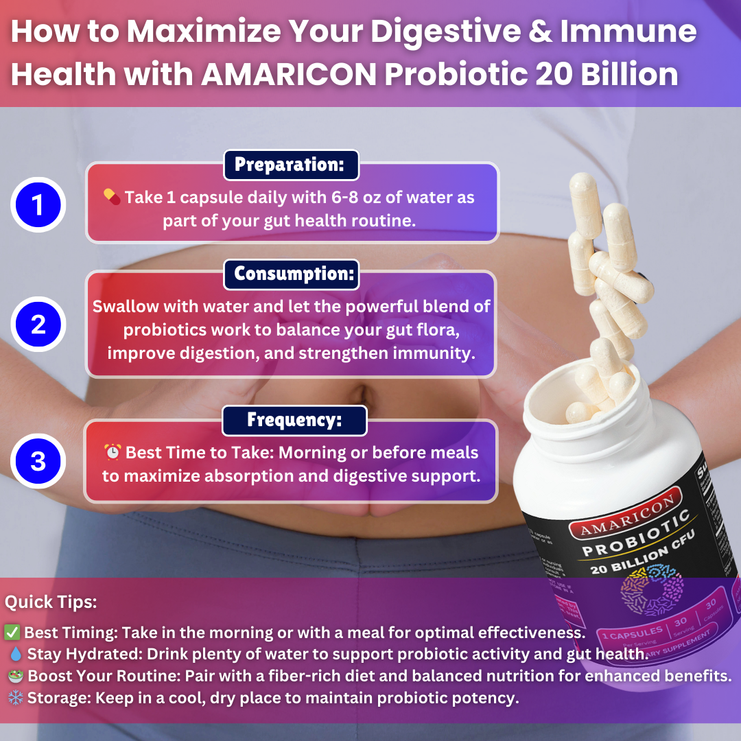 Probiotic 20 Billion – Advanced Digestive and Immune Health Support