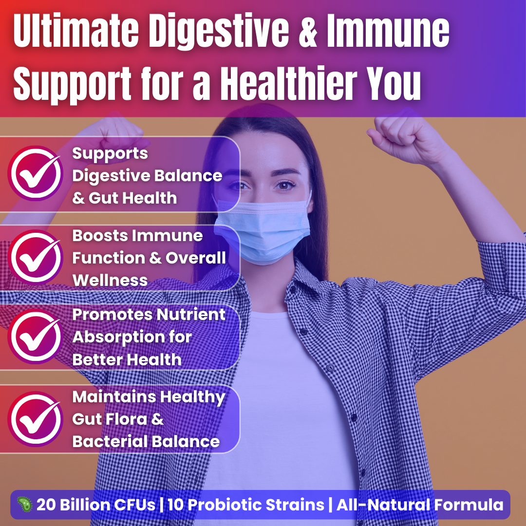 Probiotic 20 Billion – Advanced Digestive and Immune Health Support