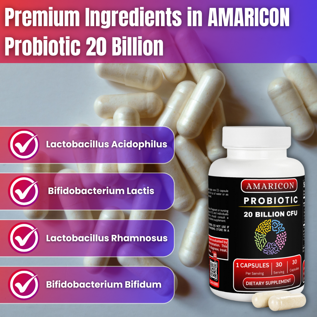 Probiotic 20 Billion – Advanced Digestive and Immune Health Support
