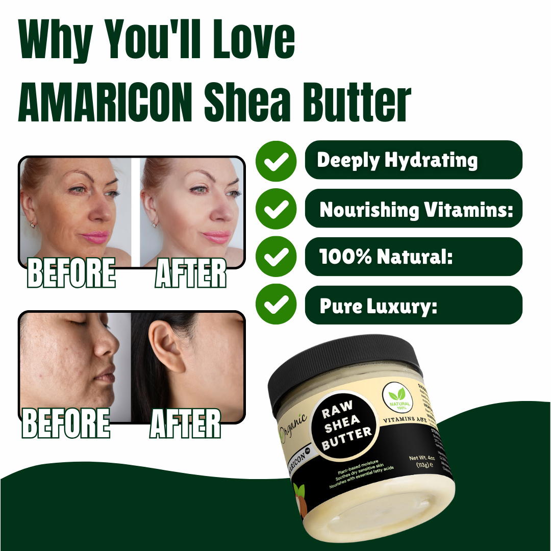 Raw Organic Shea Butter – 100% Vegan, Cruelty-Free Moisturizer – 4 oz