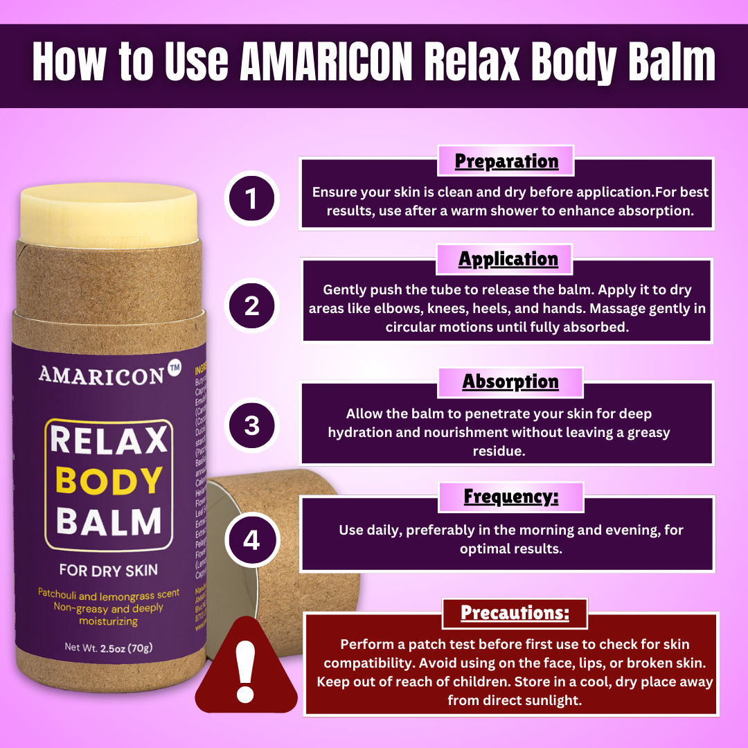 Relax Body Balm – Deep Moisturization and Aromatherapy – 2.5 oz
