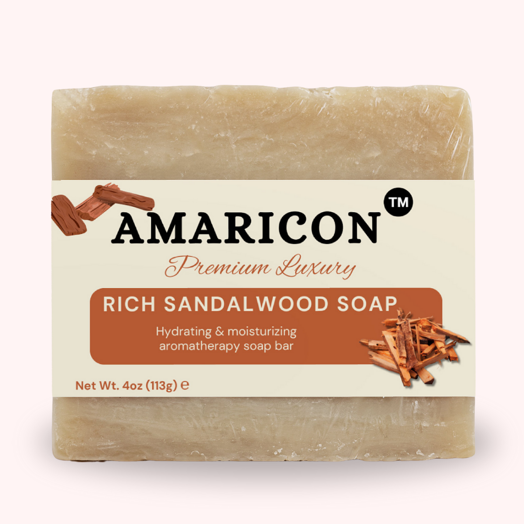 Rich Sandalwood Soap – Luxurious Moisturizing Bar – 4 oz
