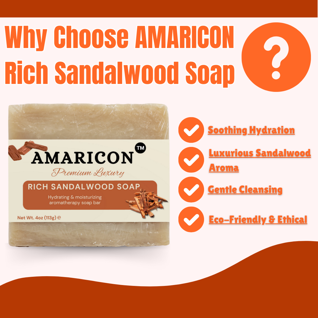 Rich Sandalwood Soap – Luxurious Moisturizing Bar – 4 oz