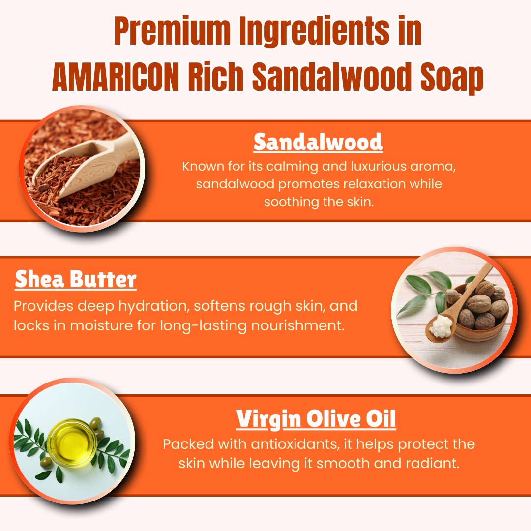 Rich Sandalwood Soap – Luxurious Moisturizing Bar – 4 oz