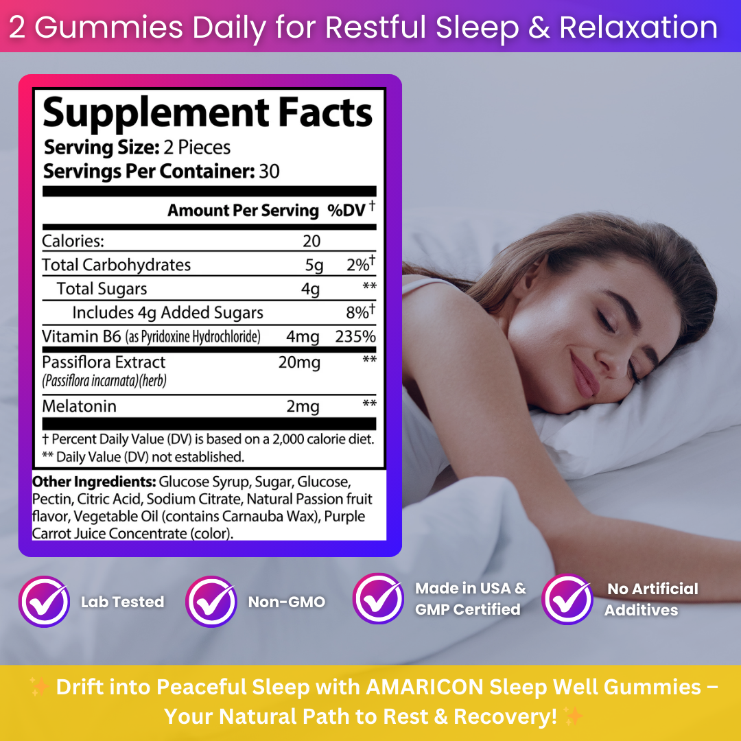 Sleep Well Gummies – Natural Support for Restful Sleep and Relaxation