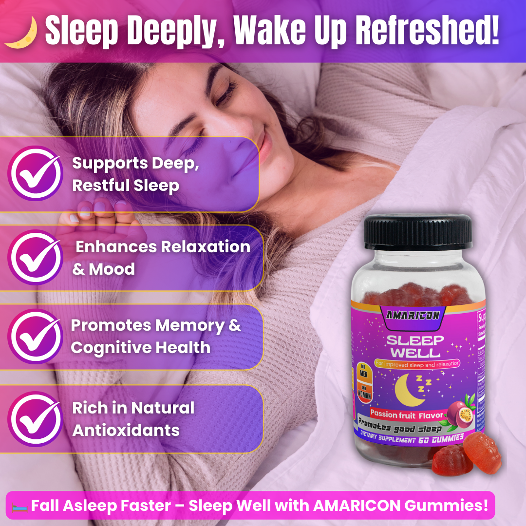 Sleep Well Gummies – Natural Support for Restful Sleep and Relaxation